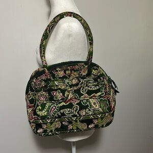 Vera Bradley Chelsea Green bowler bag and accessories